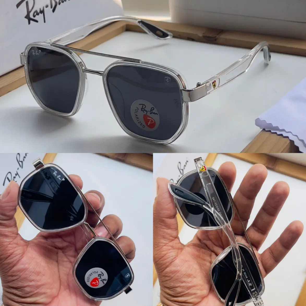 152 Rayban Hexagon First Copy Sunglasses